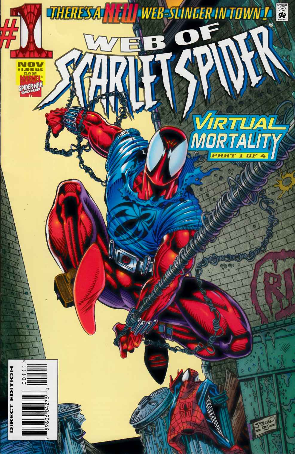 Web of Scarlet Spider #1 Very Fine (8.0) [Marvel Comic] LARGE