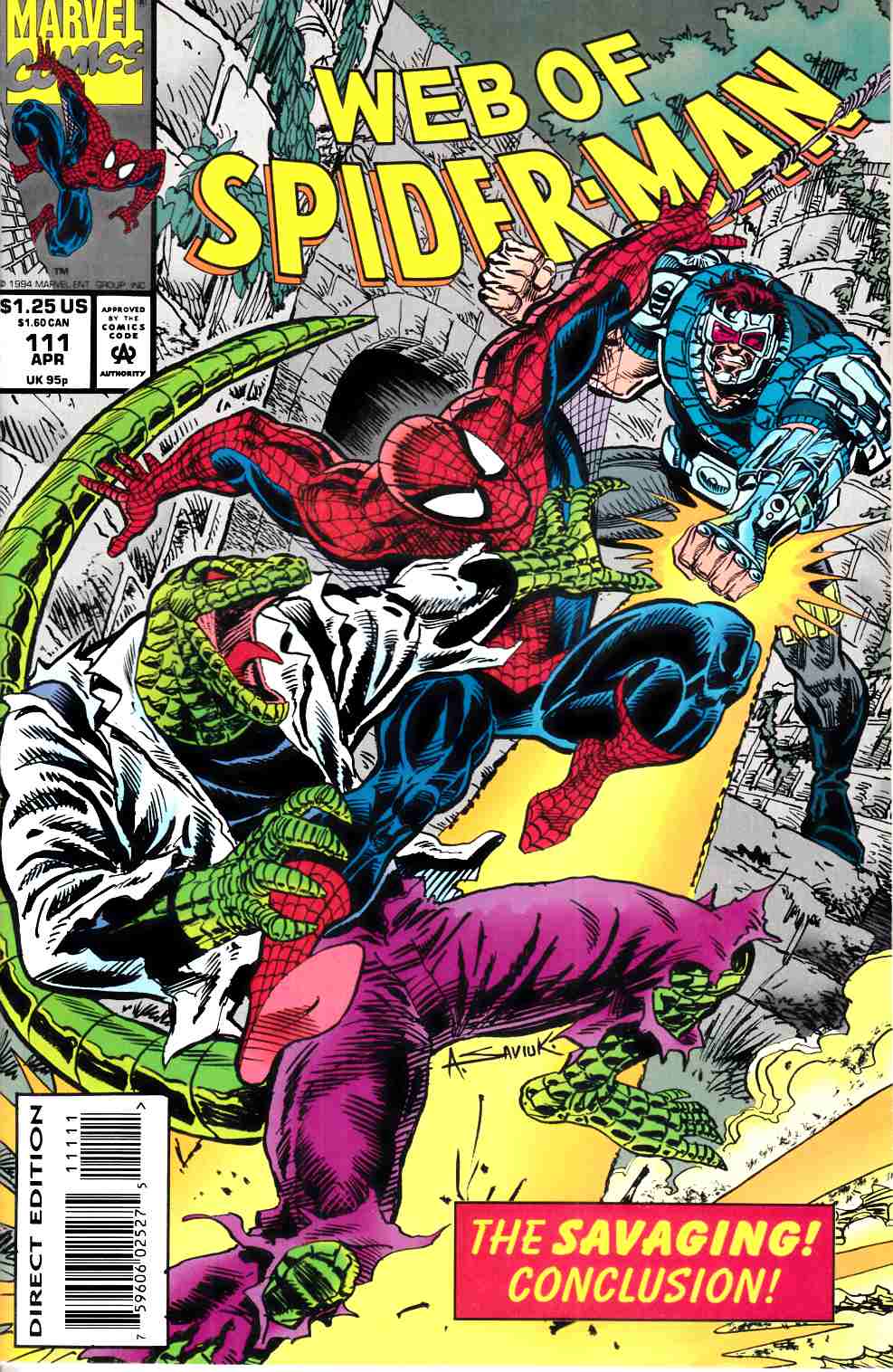 Web of Spider-Man #111 Very Fine (8.0) [Marvel Comic] LARGE