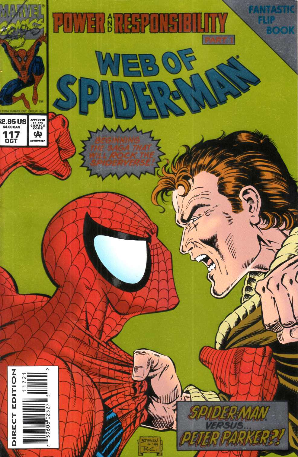 Web of Spider-Man #117 Collectors Edition Very Fine (8.0)  [Marvel Comic] LARGE
