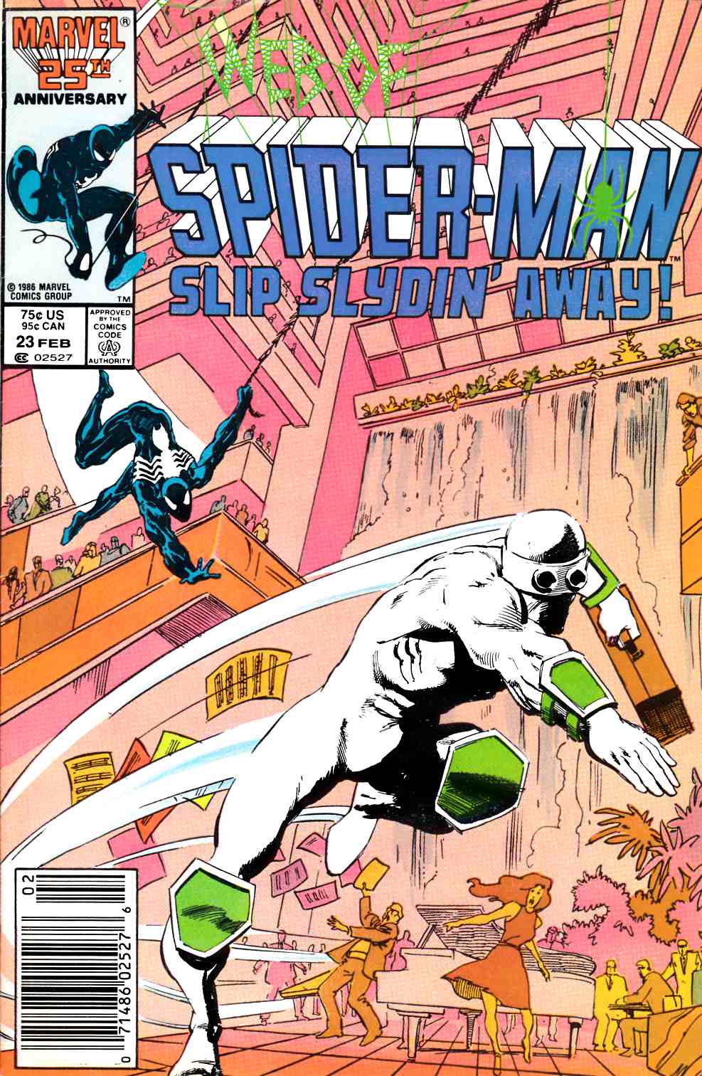 Web of Spider-Man #23 Newsstand Edition Fine (6.0) [Marvel Comic] LARGE