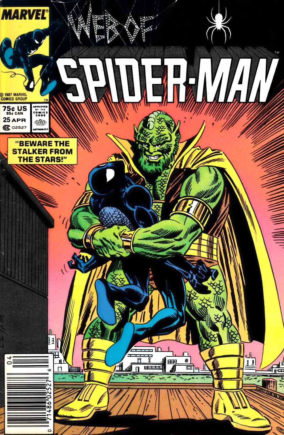Web of Spider-Man #25 Newsstand Edition Fine (6.0) [Marvel Comic] LARGE
