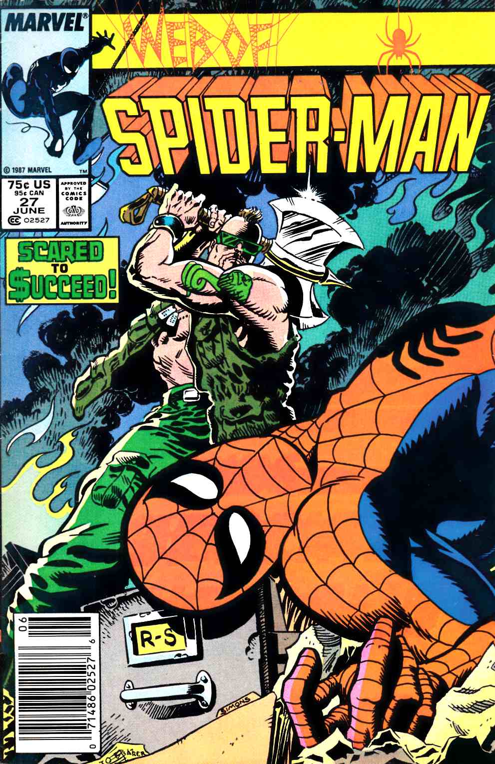 Web of Spider-Man #27 Newsstand Edition Very Fine (8.0) [Marvel Comic] LARGE