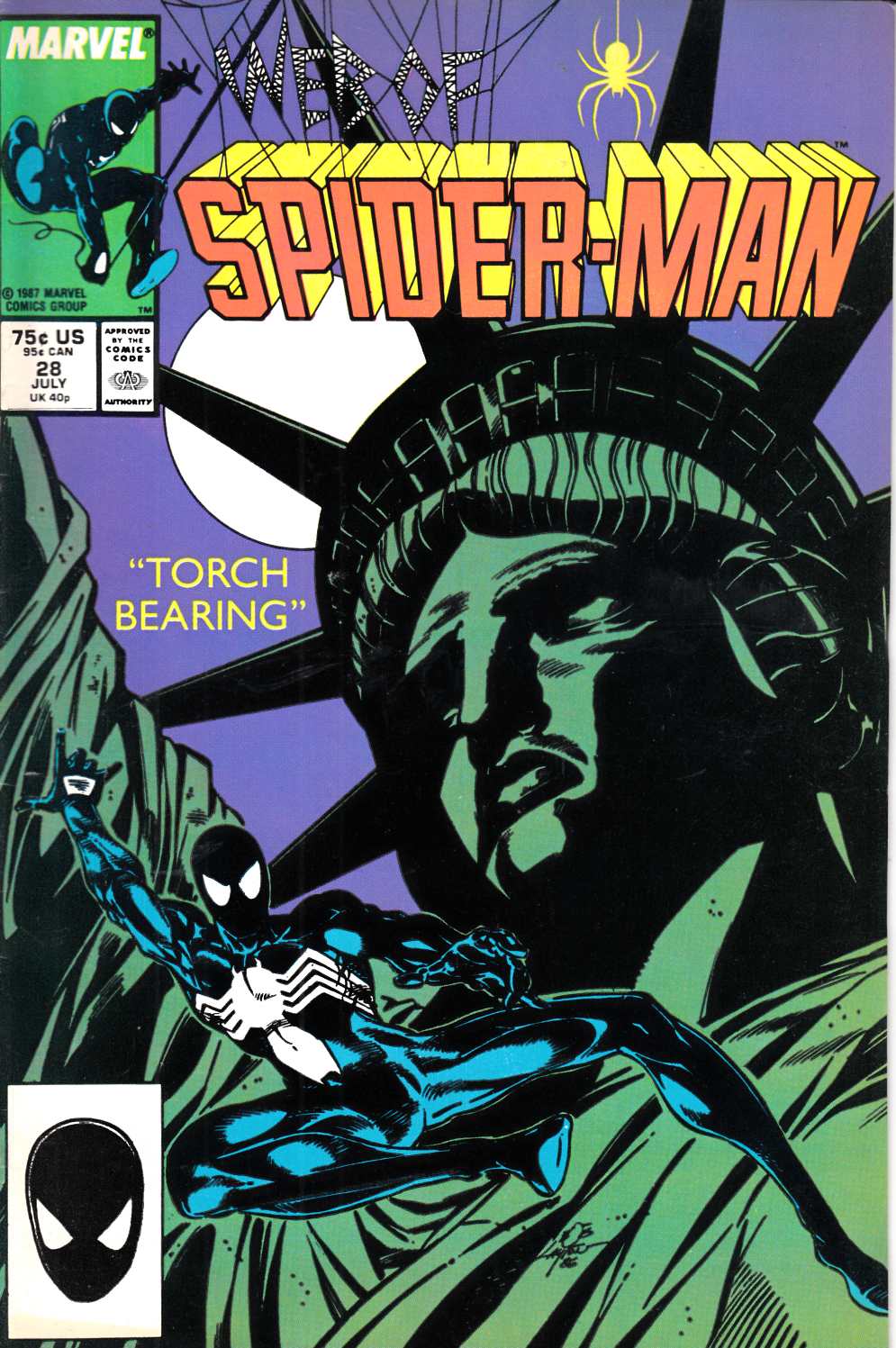 Web of Spider-Man #28 Very Fine (8.0) [Marvel Comic] THUMBNAIL