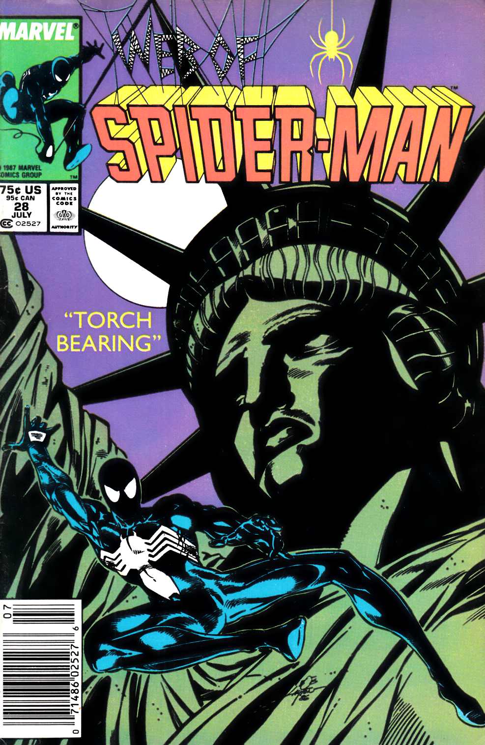 Web of Spider-Man #28 Newsstand Edition Very Good (4.0) [Marvel Comic] LARGE