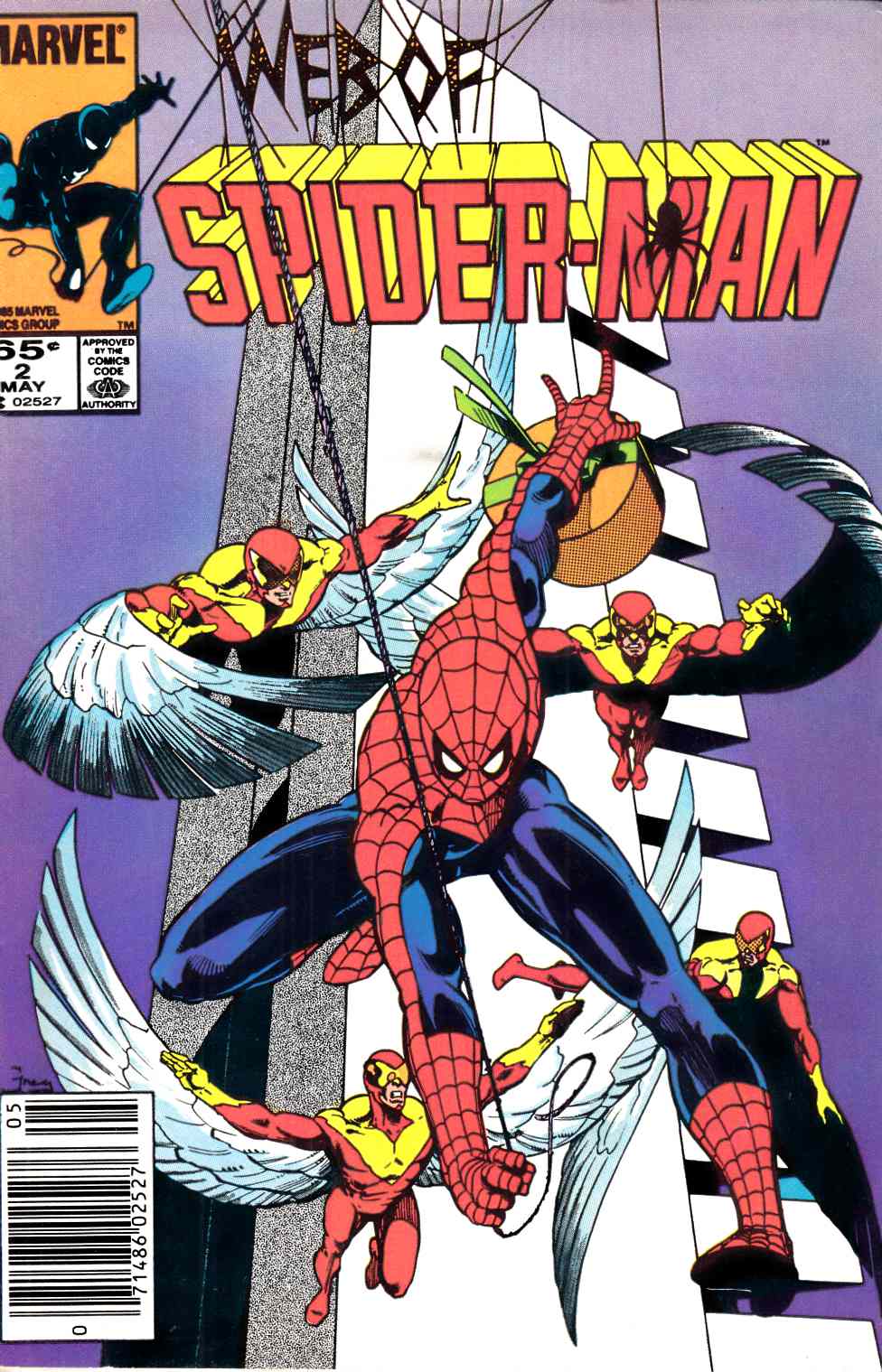 Web of Spider-Man #2 Newsstand Edition Fine Minus (5.5) [Marvel Comic] LARGE