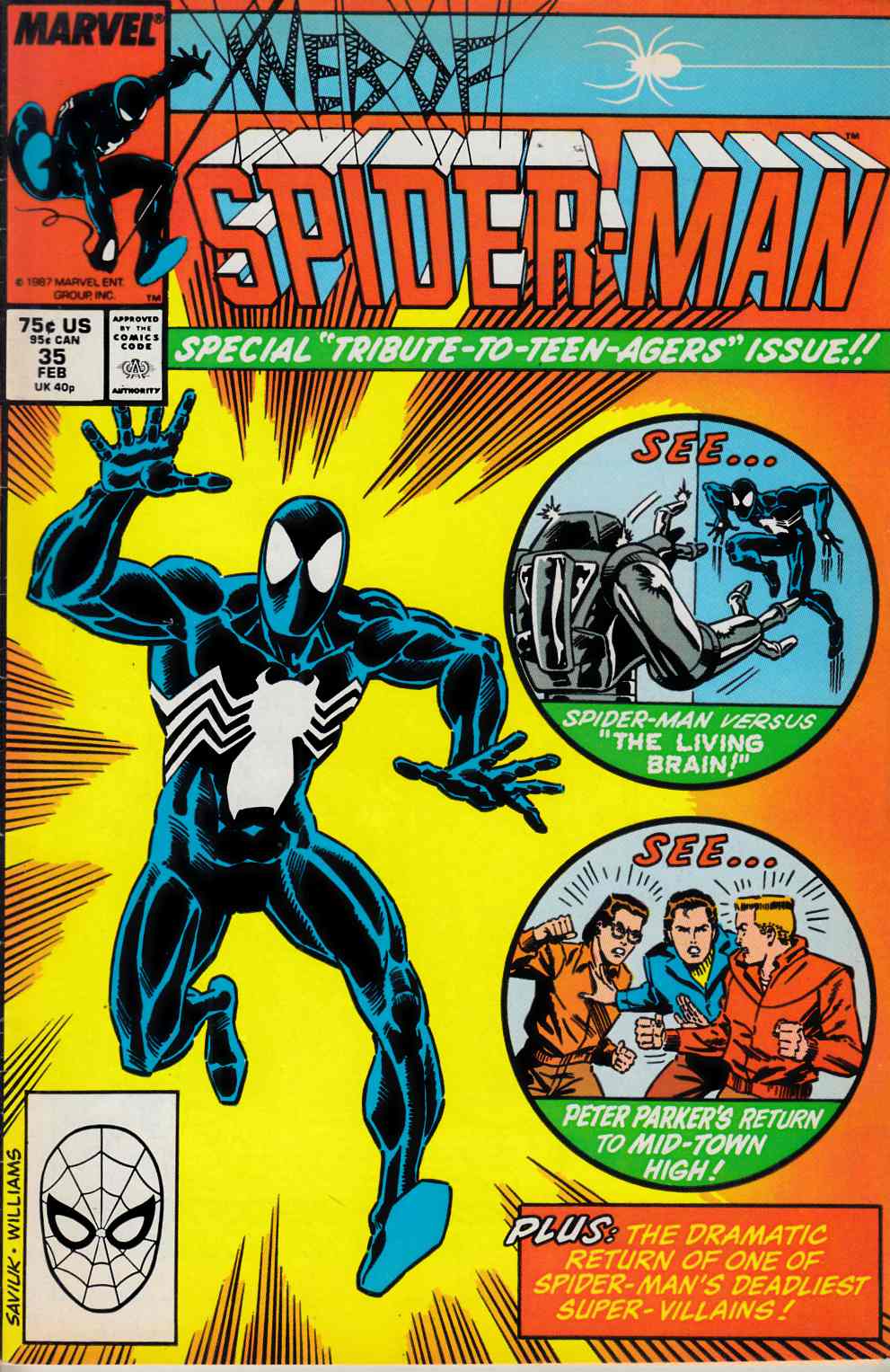 Web of Spider-Man #35 Very Fine (8.0) [Marvel Comic] LARGE