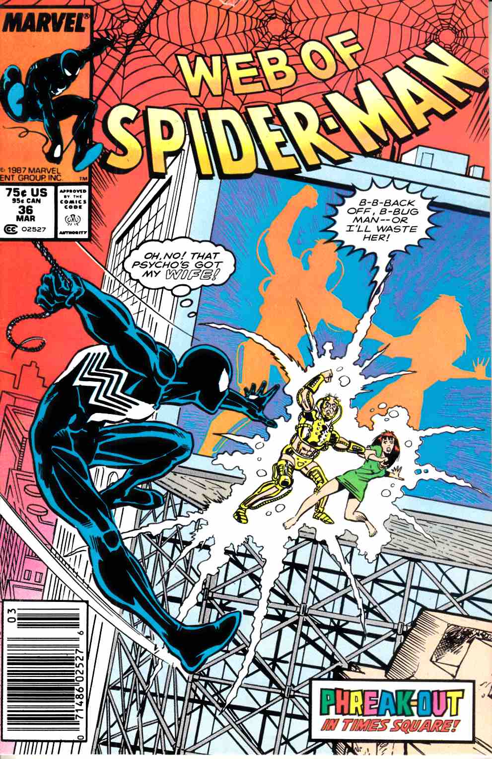 Web of Spider-Man #36 Newsstand Edition Very Good (4.0) [Marvel Comic] LARGE