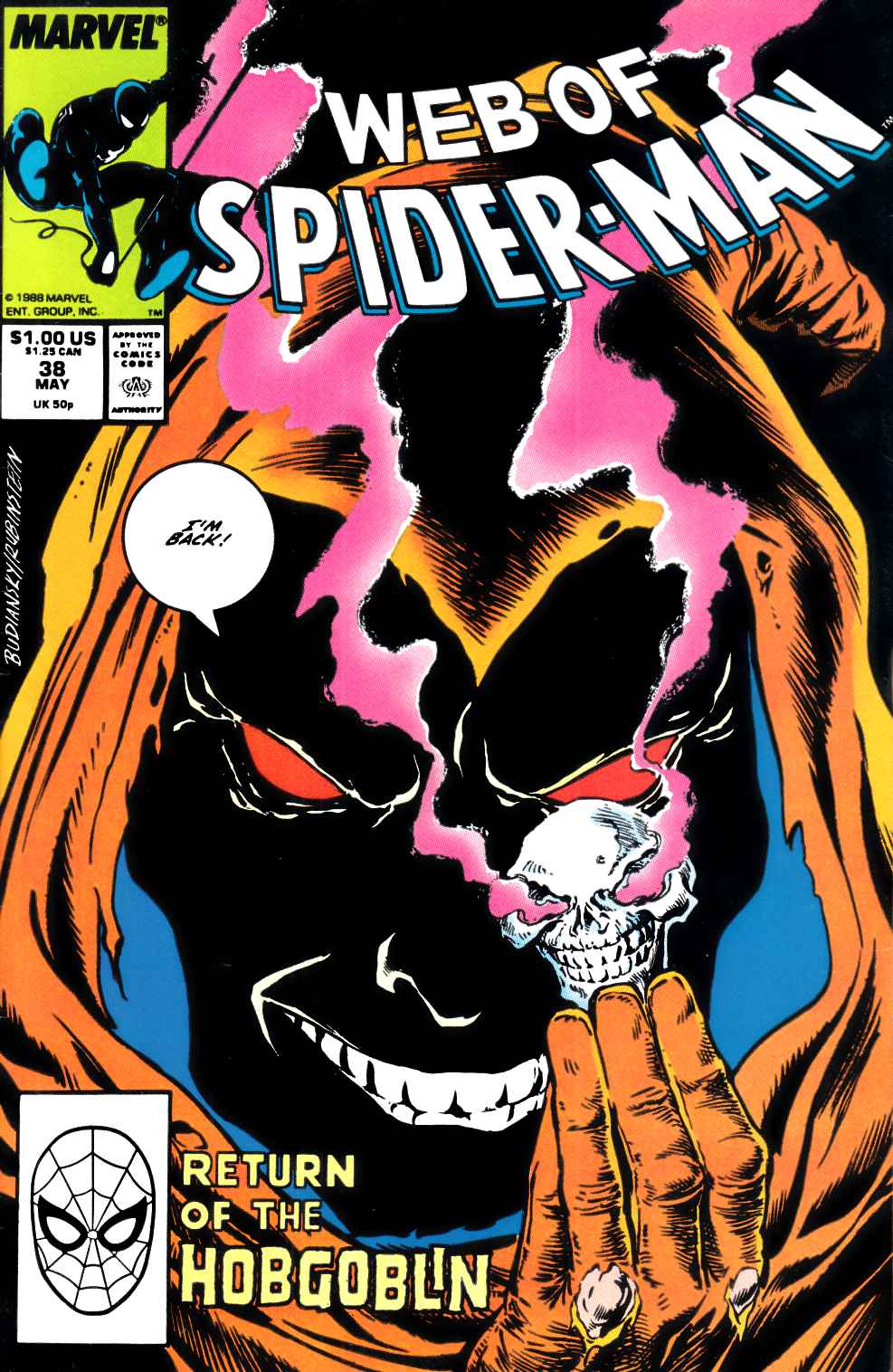 Web of Spider-Man #38 Fine (6.0) [Marvel Comic] THUMBNAIL