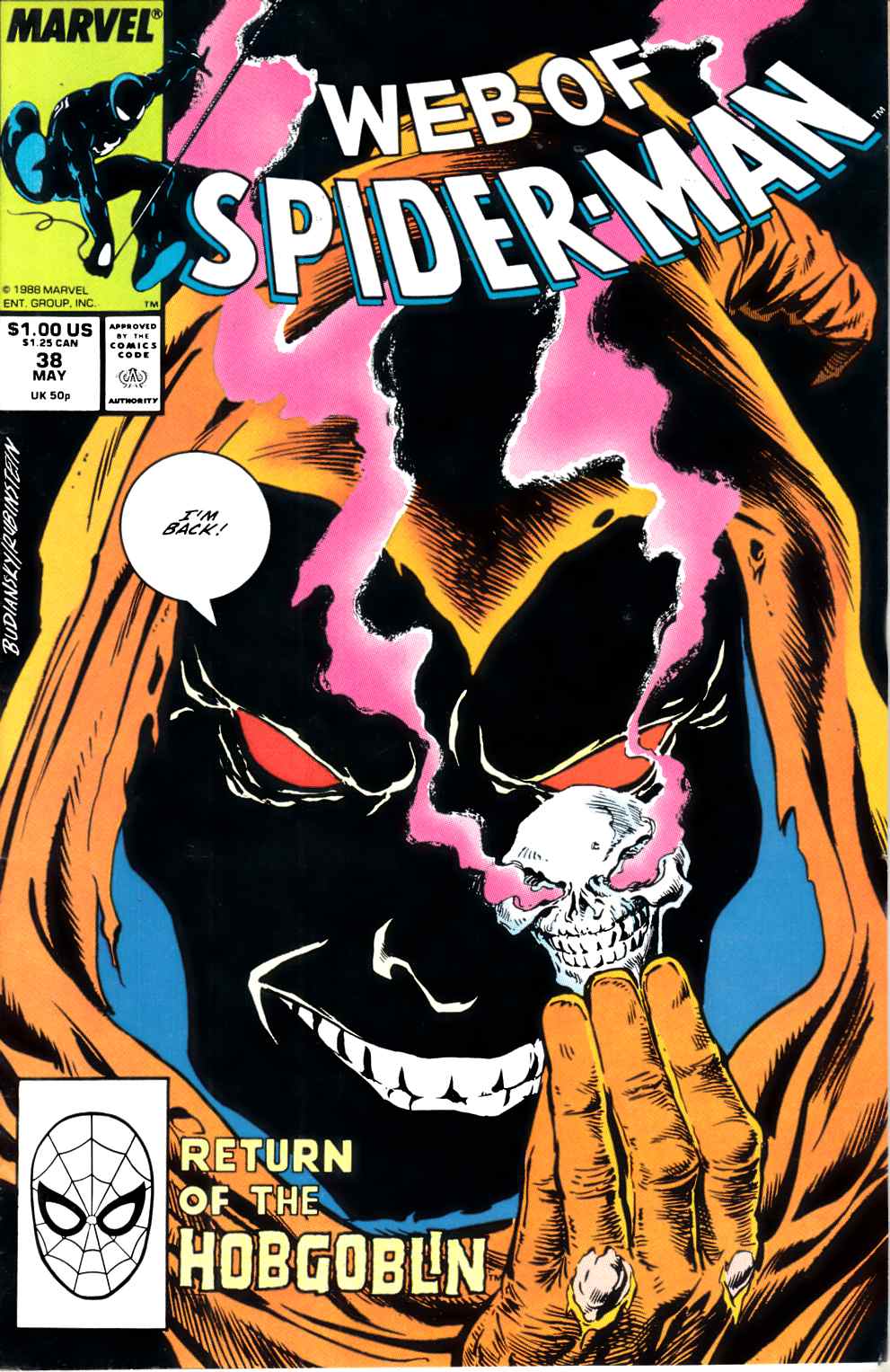 Web of Spider-Man #38 Very Fine Minus (7.5) [Marvel Comic] THUMBNAIL