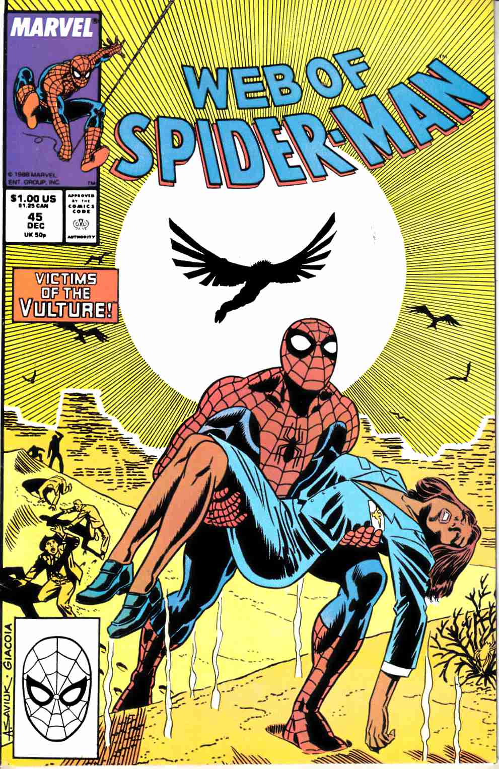 Web of Spider-Man #45 Very Fine (8.0) [Marvel Comic] THUMBNAIL
