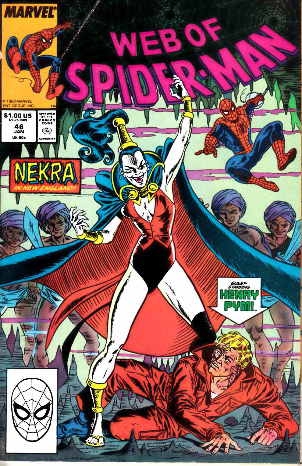 Web of Spider-Man #46 Very Fine (8.0) [Marvel Comic] THUMBNAIL
