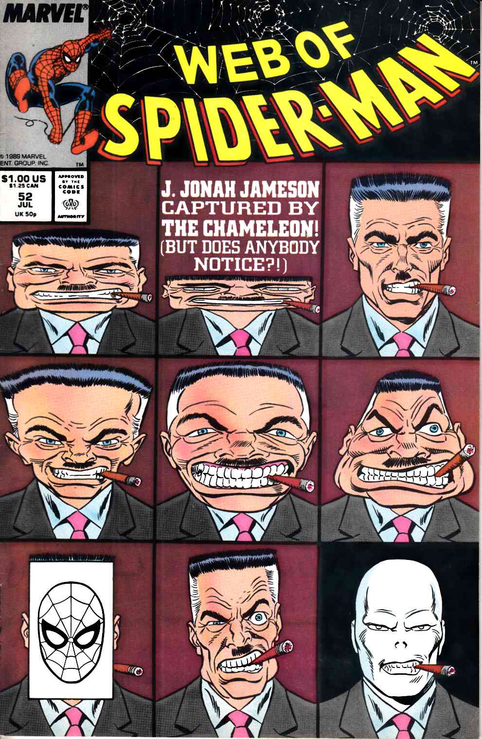 Web of Spider-Man #52 Very Fine Minus (7.5) [Marvel Comic] THUMBNAIL