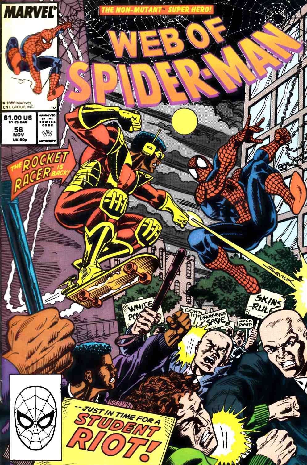 Web of Spider-Man #56 Very Fine (8.0) [Marvel Comic] LARGE