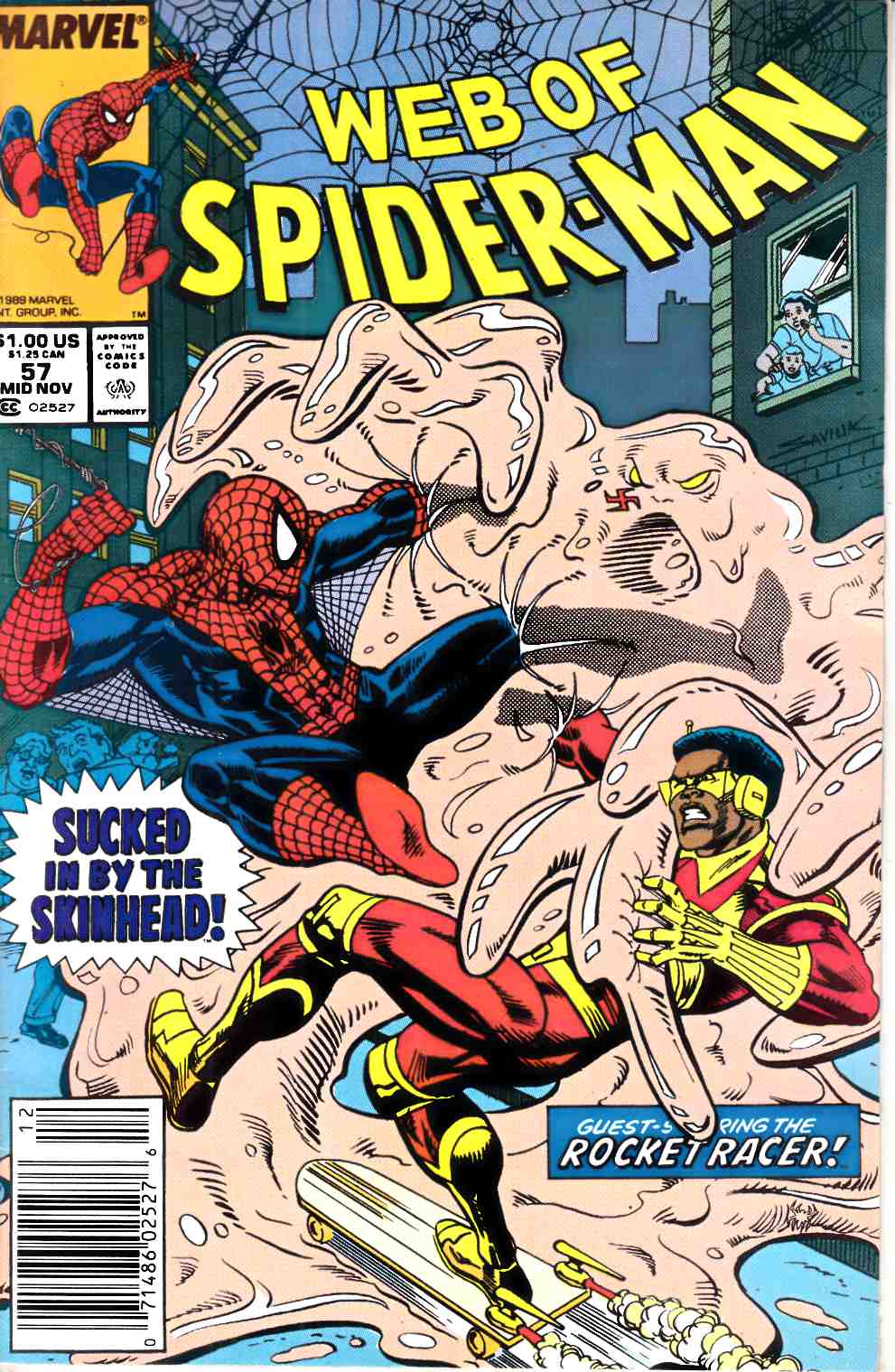 Web of Spider-Man #57 Newsstand Edition Fine (6.0) [Marvel Comic] LARGE