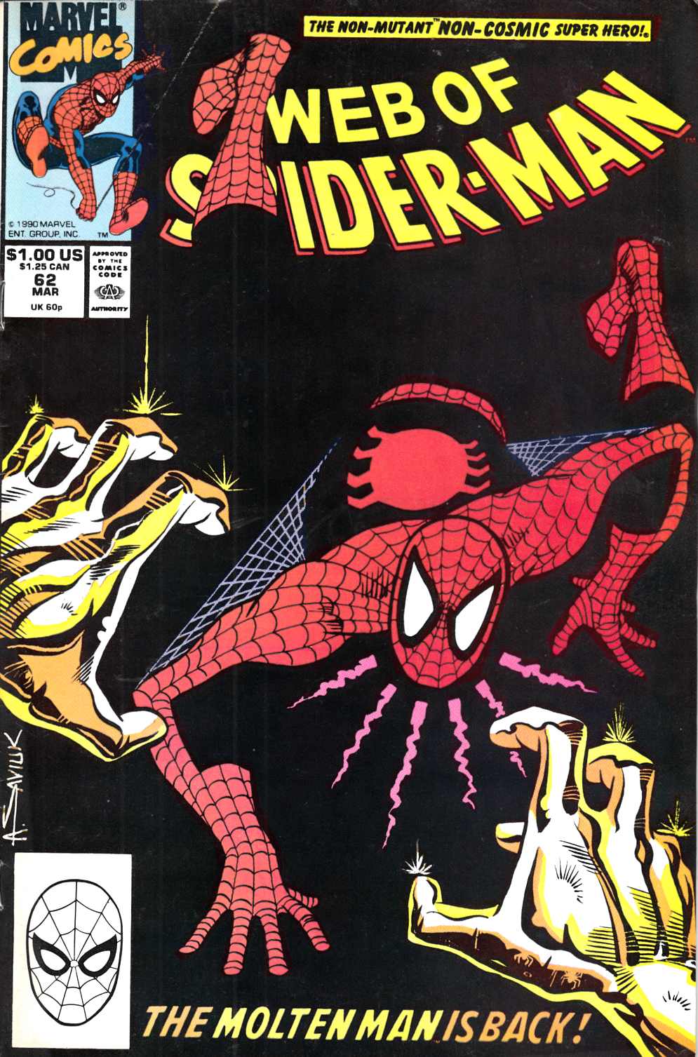 Web of Spider-Man #62 Fine (6.0) [Marvel Comic] LARGE