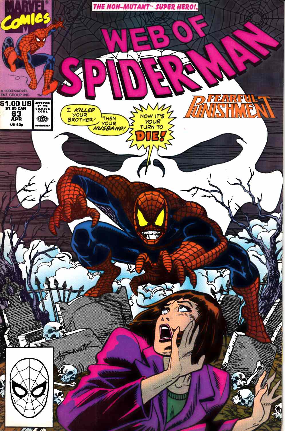 Web of Spider-Man #63 Fine (6.0) [Marvel Comic] LARGE