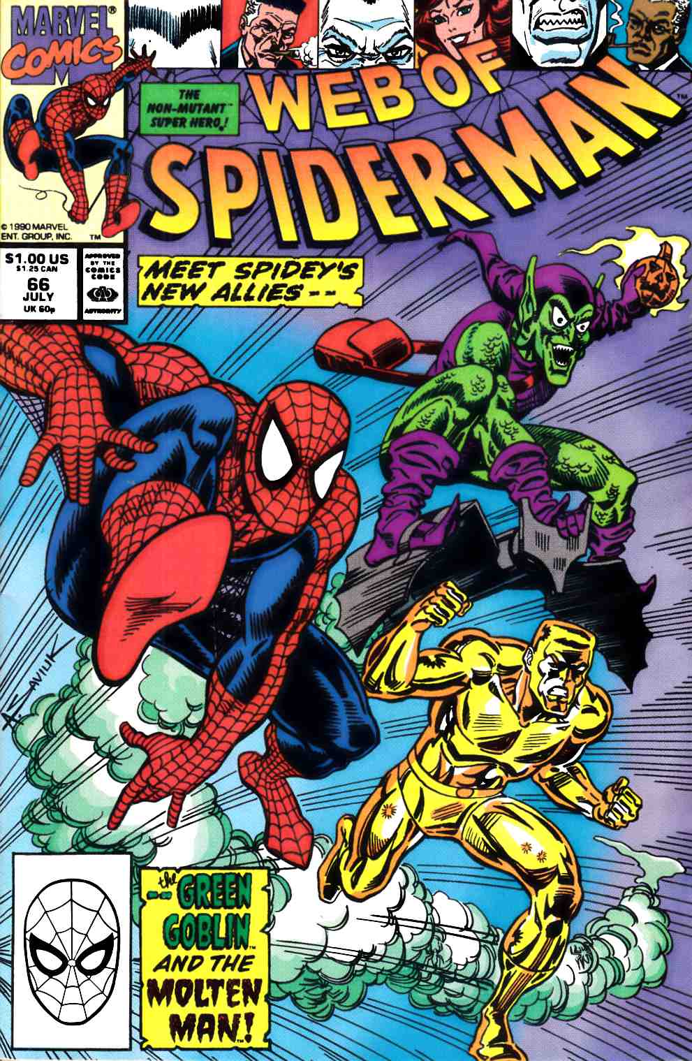 Web of Spider-Man #66 Very Fine (8.0) [Marvel Comic] LARGE