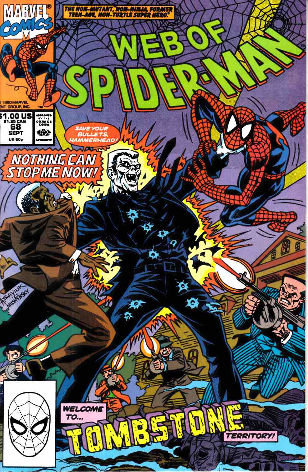 Web of Spider-Man #68 Fine (6.0) [Marvel Comic] LARGE