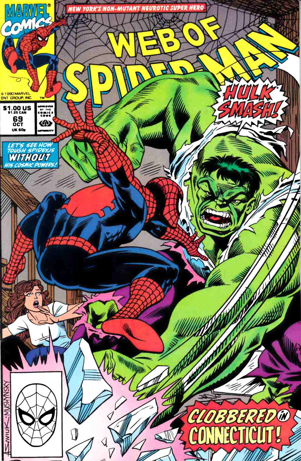 Web of Spider-Man #69 Fine (6.0) [Marvel Comic] THUMBNAIL