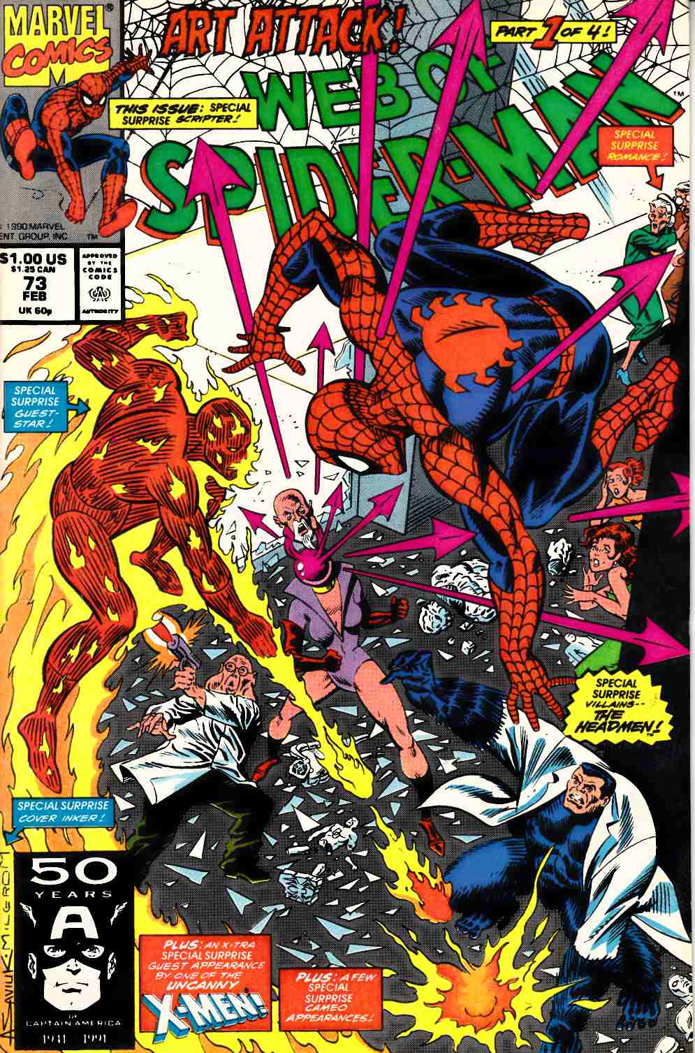 Web of Spider-Man #73 Very Fine (8.0) [Marvel Comic] LARGE