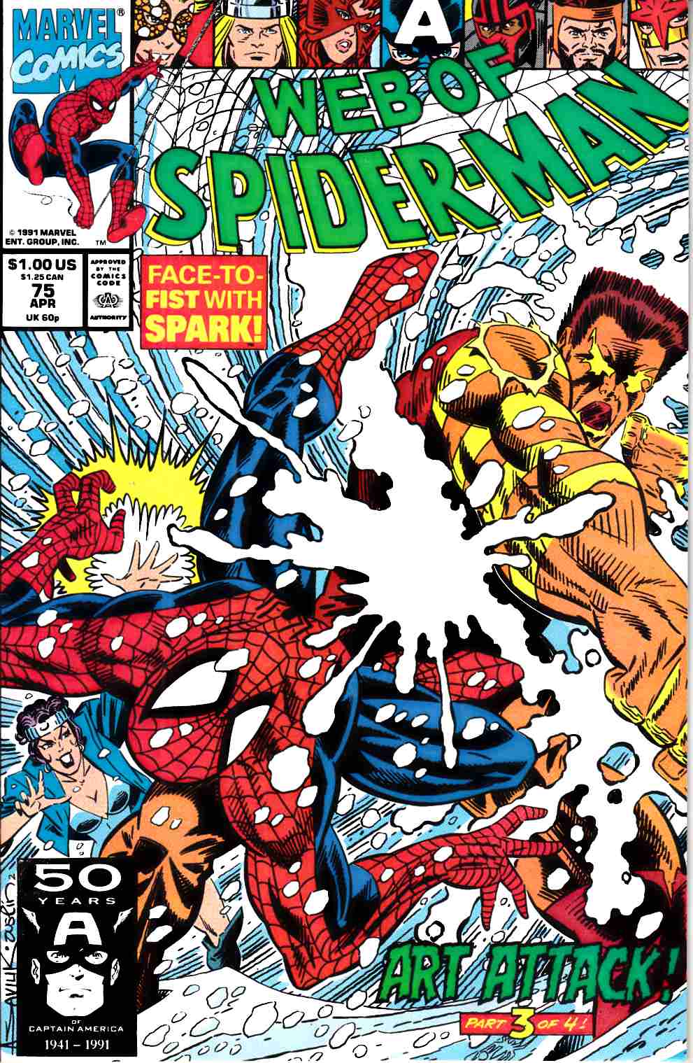 Web of Spider-Man #75 Very Fine (8.0) [Marvel Comic] LARGE