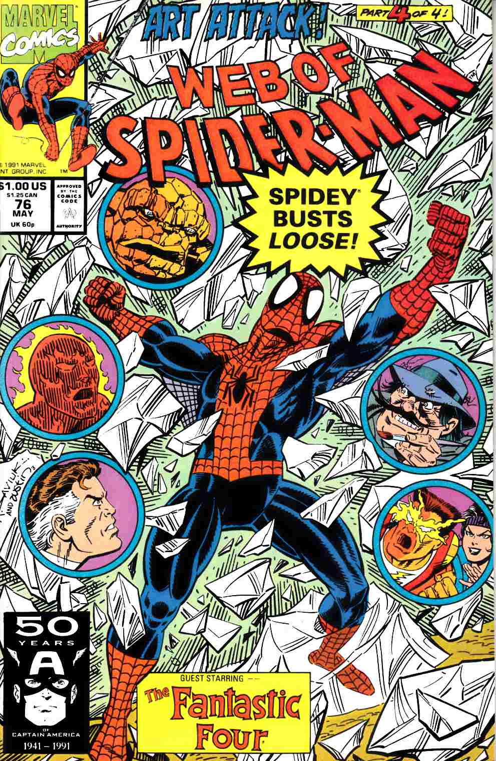 Web of Spider-Man #76 Very Fine (8.0) [Marvel Comic] LARGE