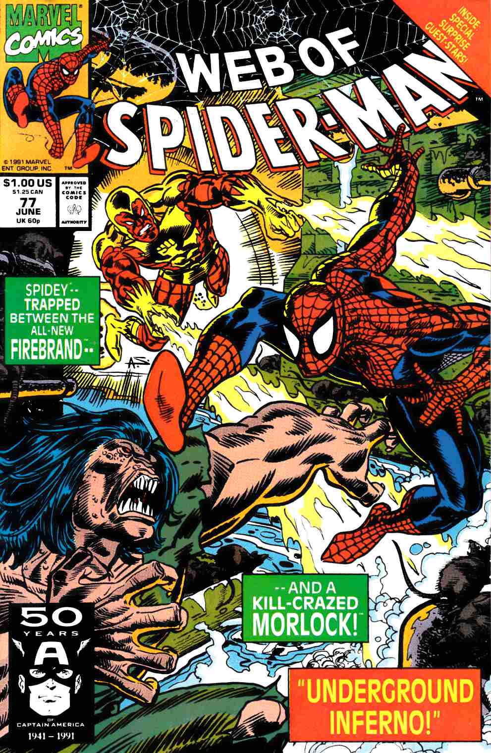 Web of Spider-Man #77 Very Fine (8.0) [Marvel Comic] LARGE