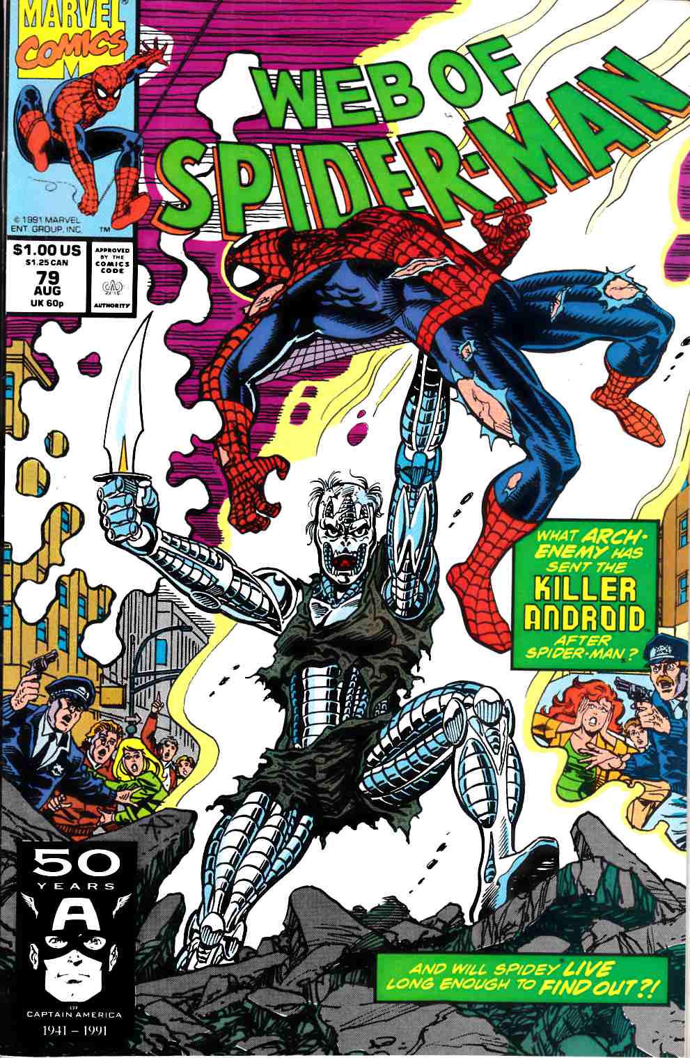 Web of Spider-Man #79 Very Fine (8.0) [Marvel Comic] LARGE