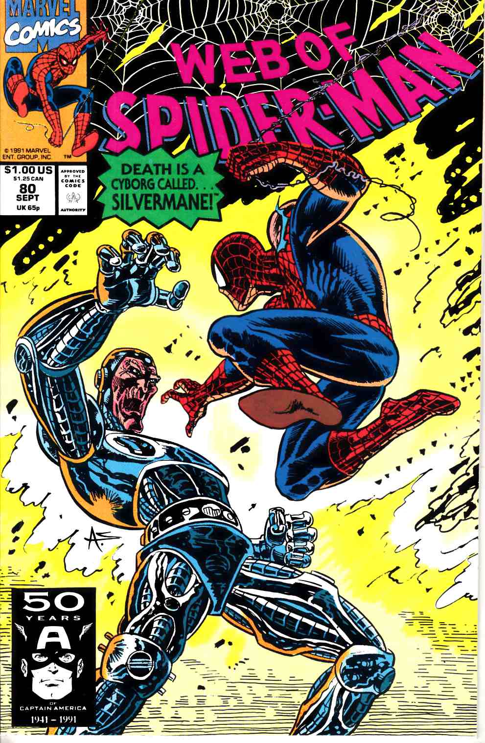 Web of Spider-Man #80 Very Fine (8.0) [Marvel Comic] LARGE