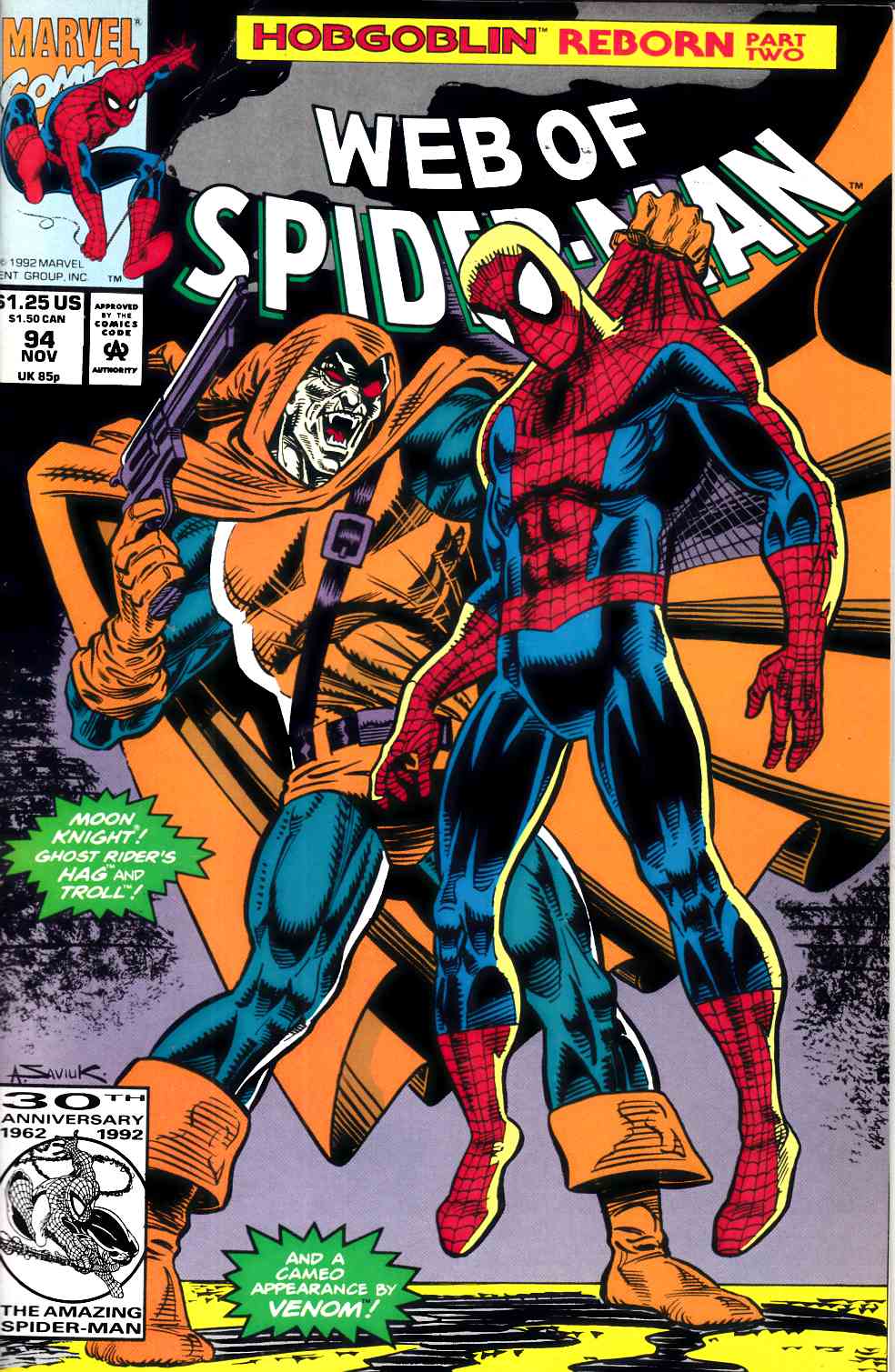 Web of Spider-Man #94 Very Fine (8.0) [Marvel Comic] LARGE