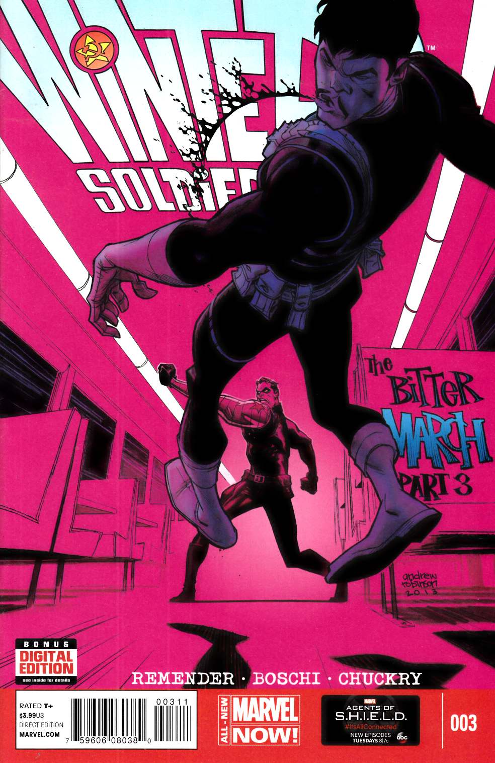 Winter Soldier Bitter March #3 Near Mint (9.4) [Marvel Comic] LARGE