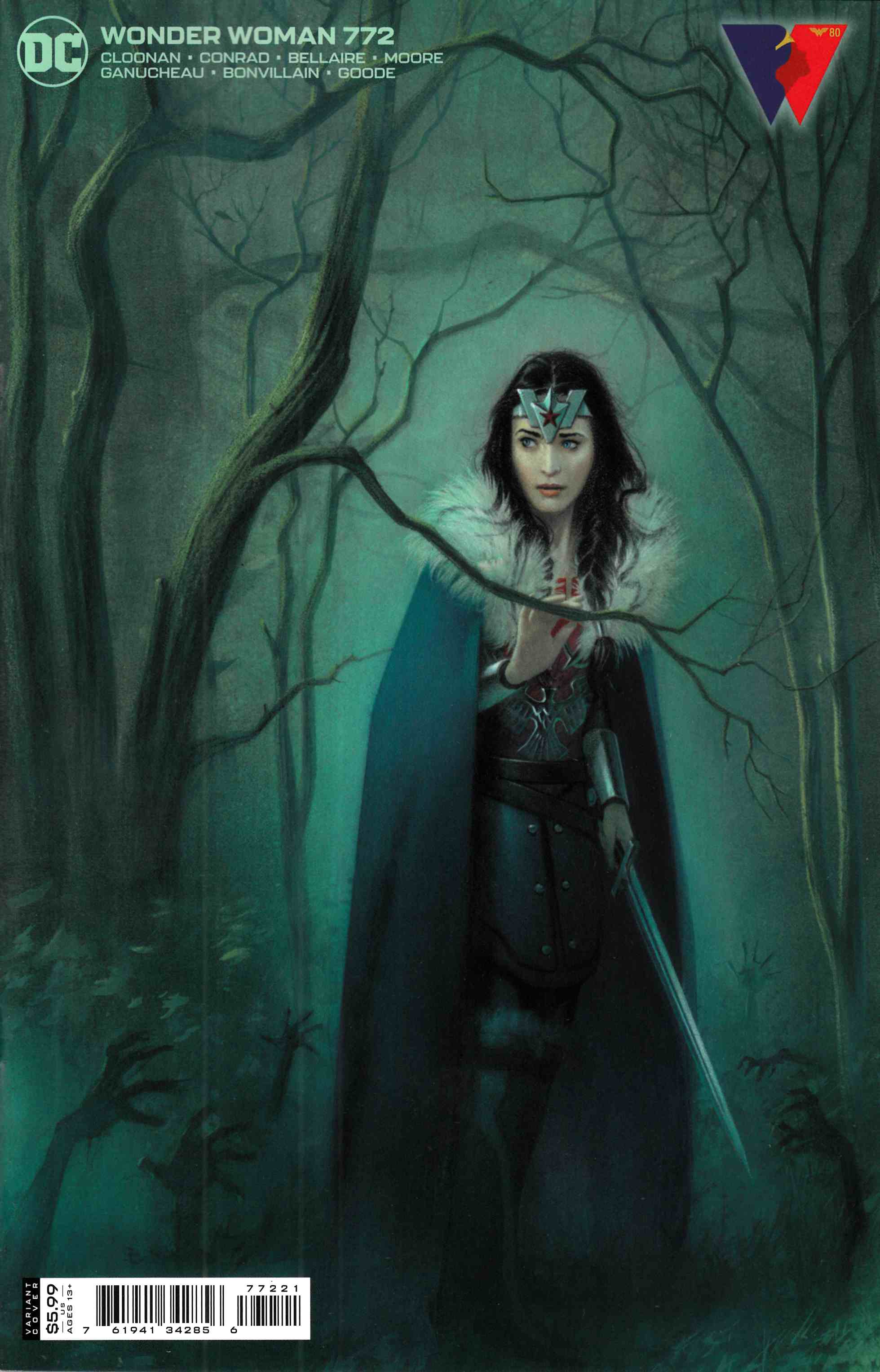 Wonder Woman #772 Middleton Variant Cover Near Mint (9.4) [DC Comic] LARGE