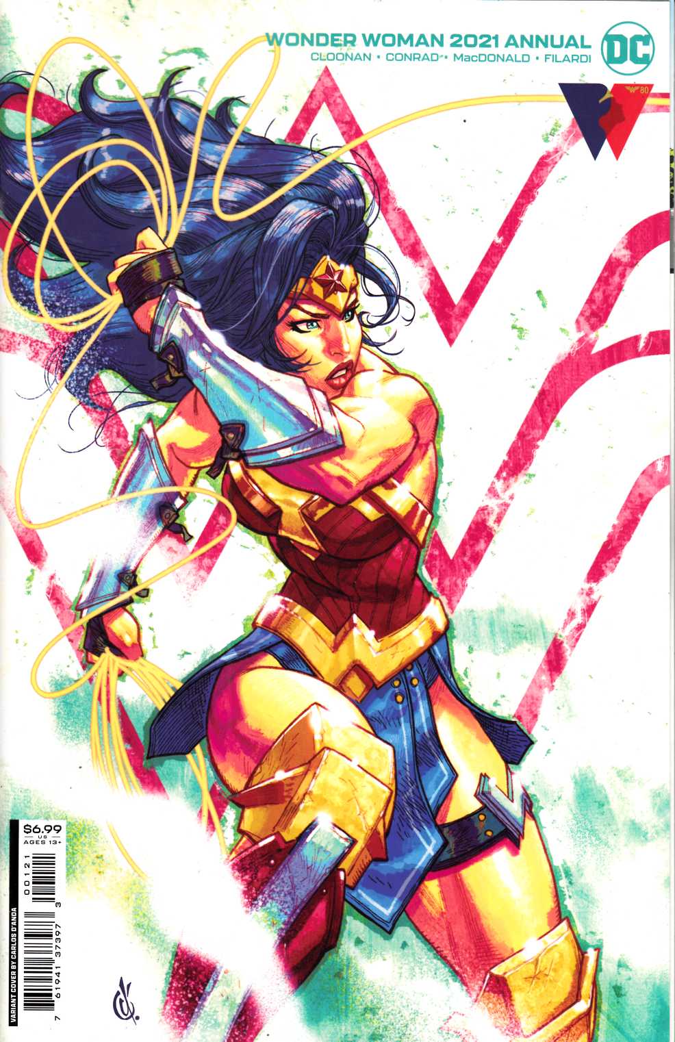 Wonder Woman Annual 2021 D'Anda Variant Cover Near Mint (9.4) [DC Comic] LARGE