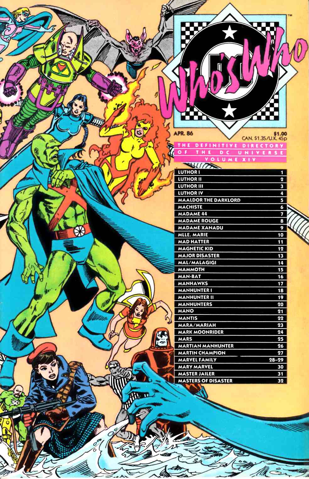 Who's Who Directory of DC Universe #14 Very Fine (8.0) [DC Comic] LARGE