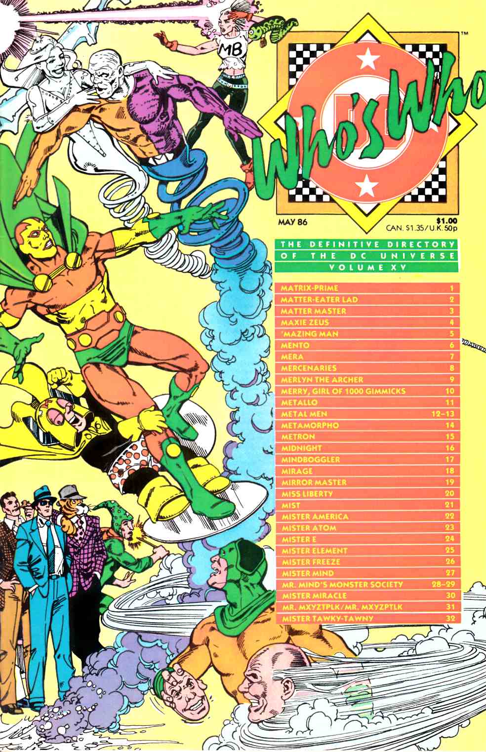 Who's Who Directory of DC Universe #15 Very Fine (8.0) [DC Comic] LARGE