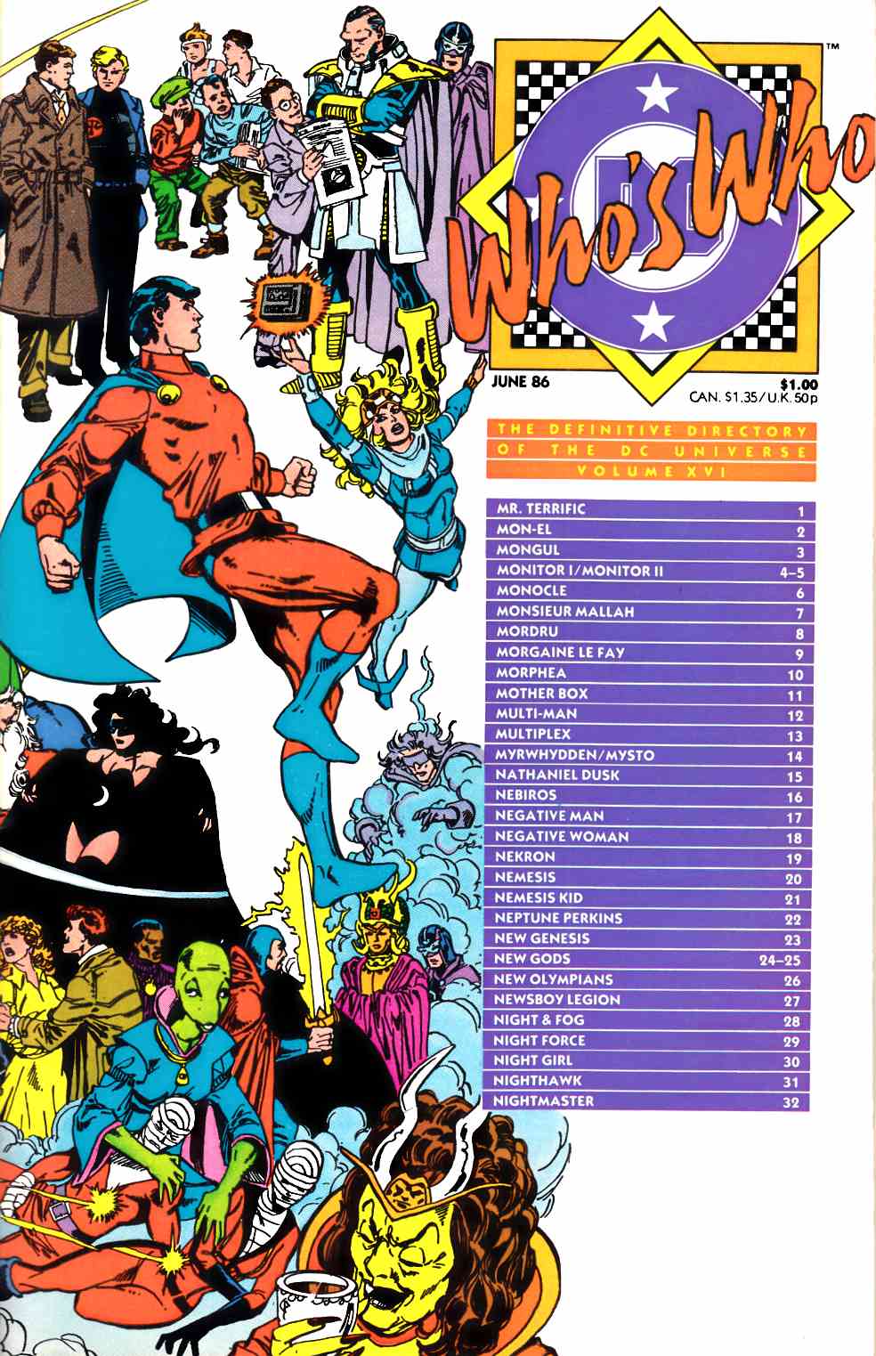 Who's Who Directory of DC Universe #16 Very Fine (8.0) [DC Comic] LARGE
