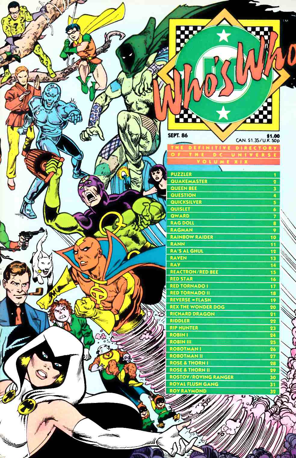 Who's Who Directory of DC Universe #19 Very Fine (8.0) [DC Comic] LARGE