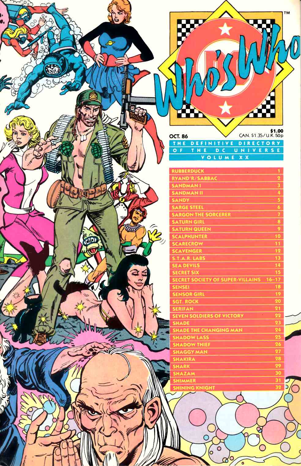 Who's Who Directory of DC Universe #20 Very Fine (8.0) [DC Comic] LARGE