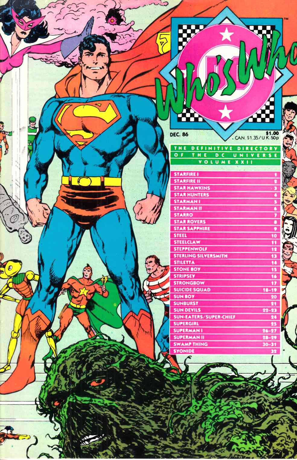 Who's Who Directory of DC Universe #22 Very Fine (8.0) [DC Comic] LARGE