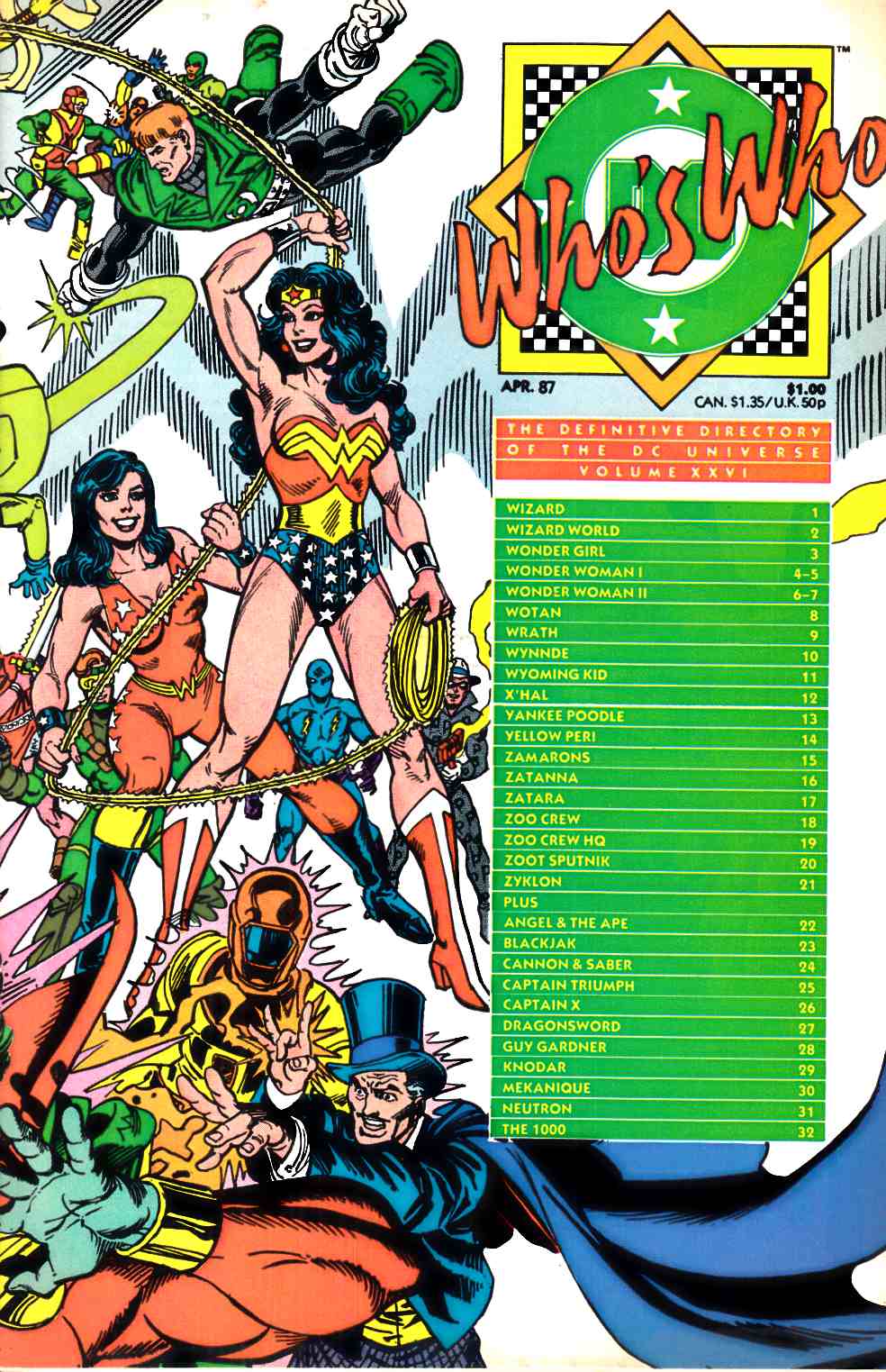 Who's Who Directory of DC Universe #26 Fine (6.0) [DC Comic] LARGE