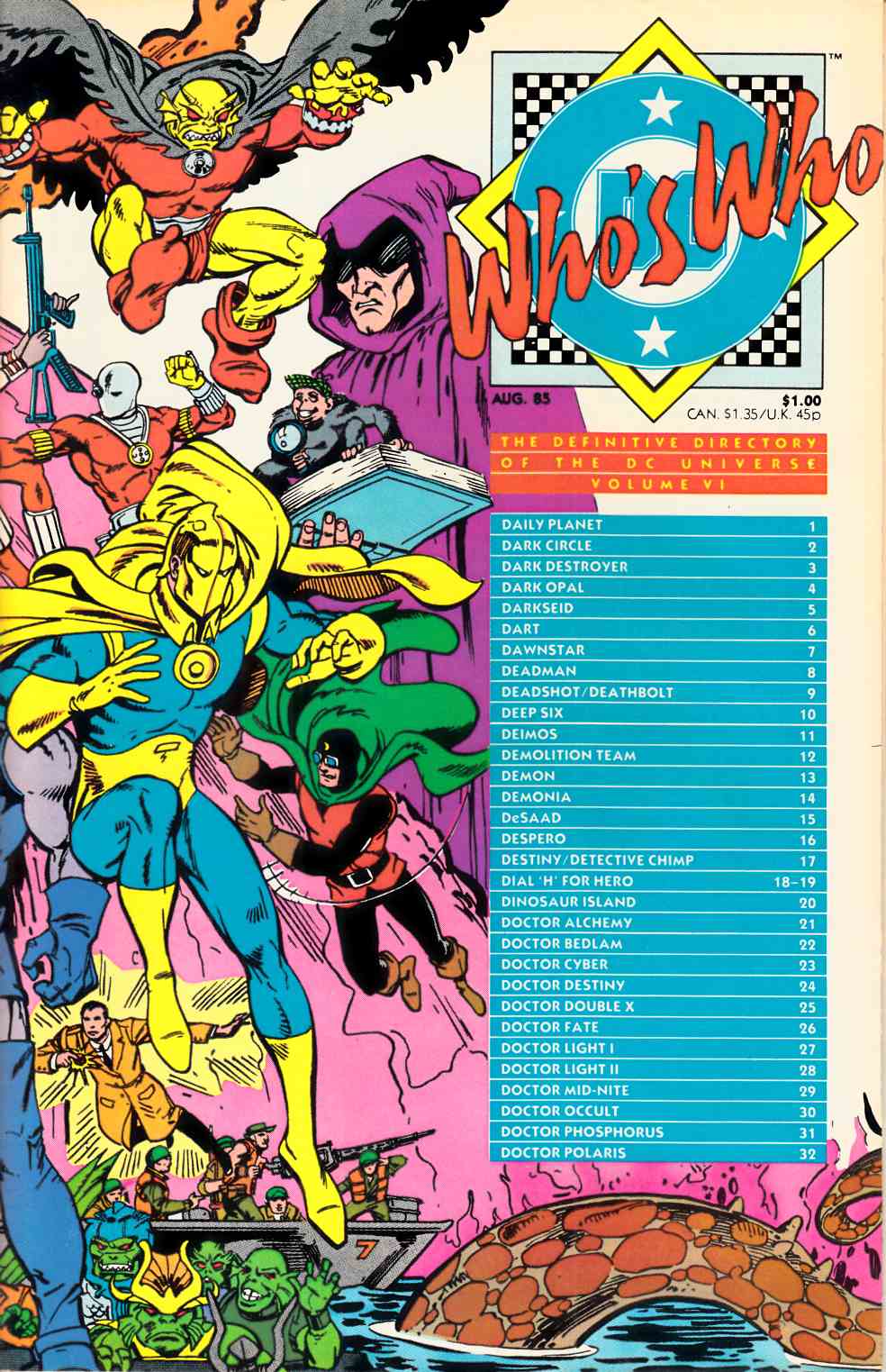 Who's Who Directory of DC Universe #6 Very Fine (8.0) [DC Comic] LARGE