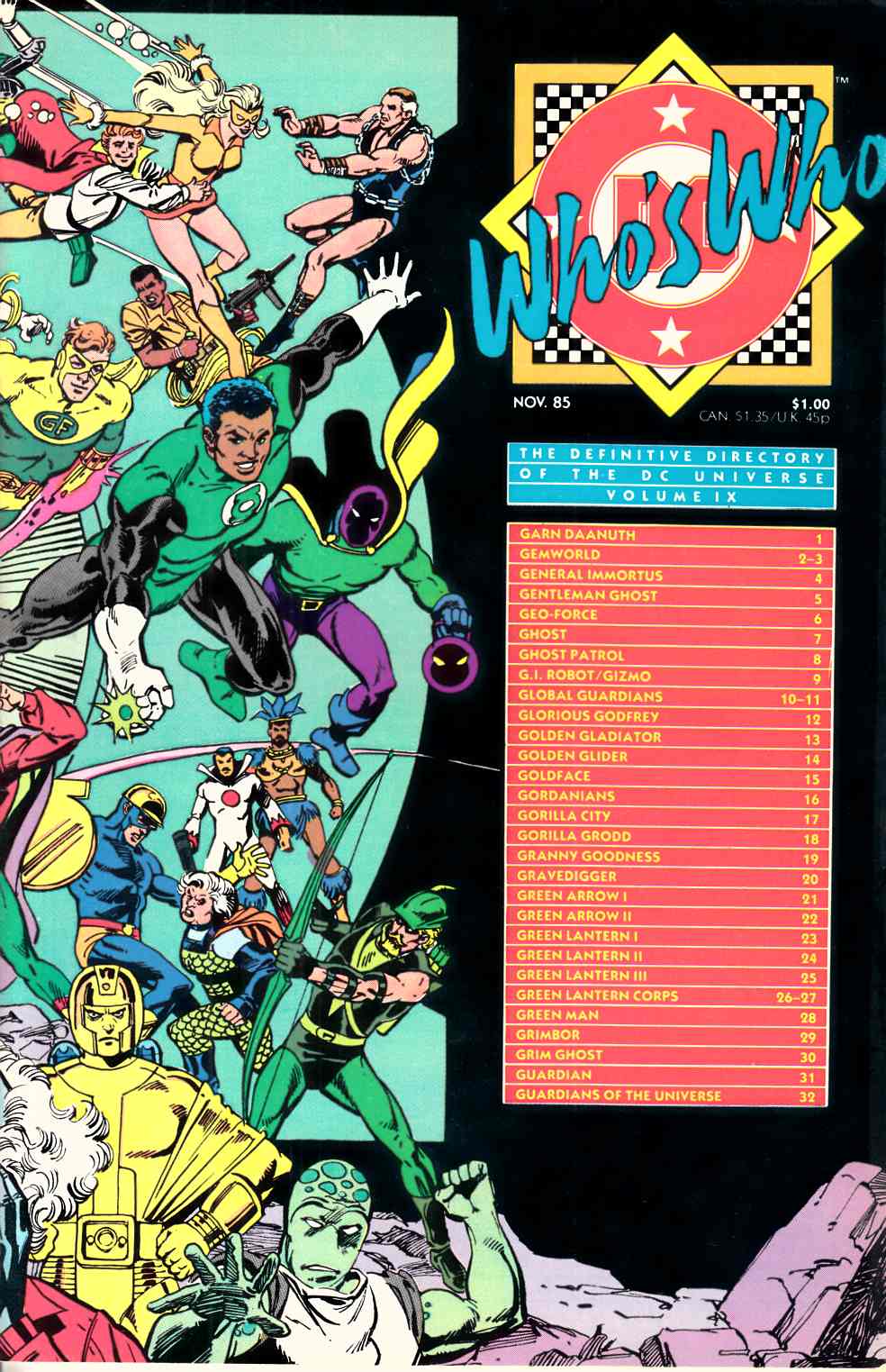Who's Who Directory of DC Universe #9 Very Fine (8.0) [DC Comic] LARGE