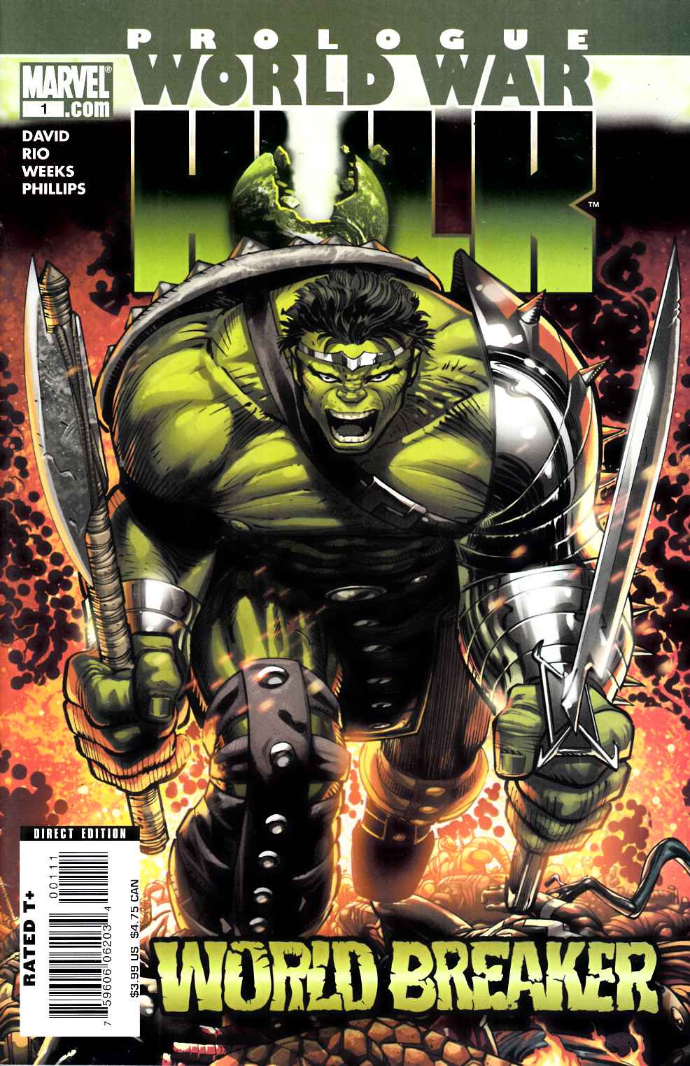 World War Hulk Prologue World Breaker #1 Near Mint Minus (9.2) [Marvel Comic] LARGE