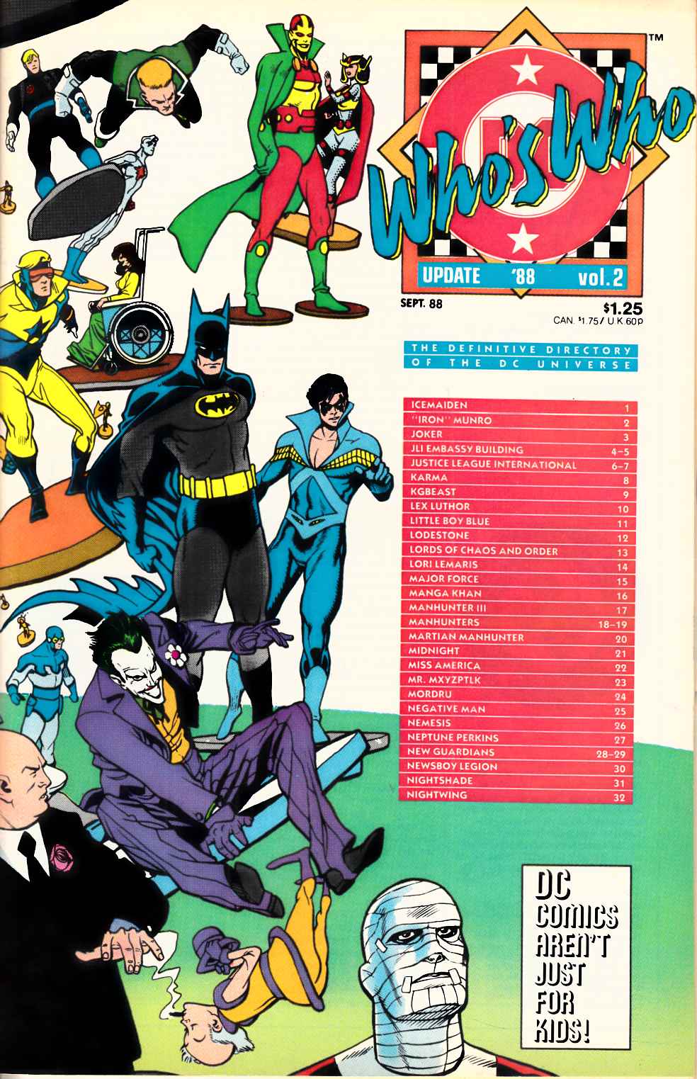 Who's Who Update 1988 #2 Very Fine (8.0) [DC Comic] LARGE