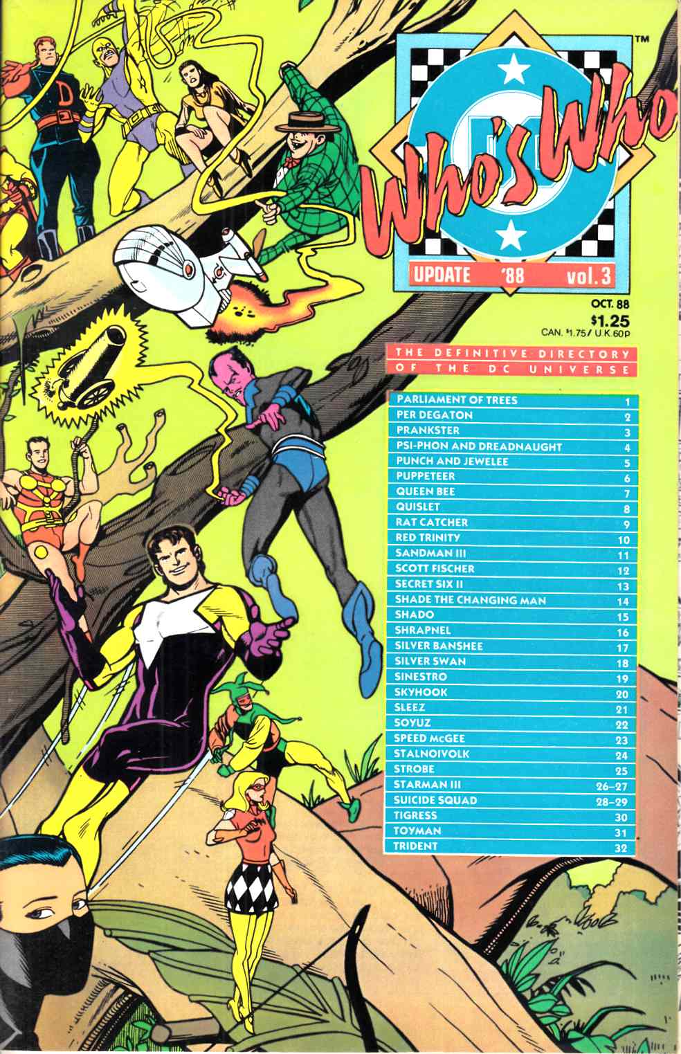 Who's Who Update 1988 #3 Very Fine (8.0) [DC Comic] LARGE