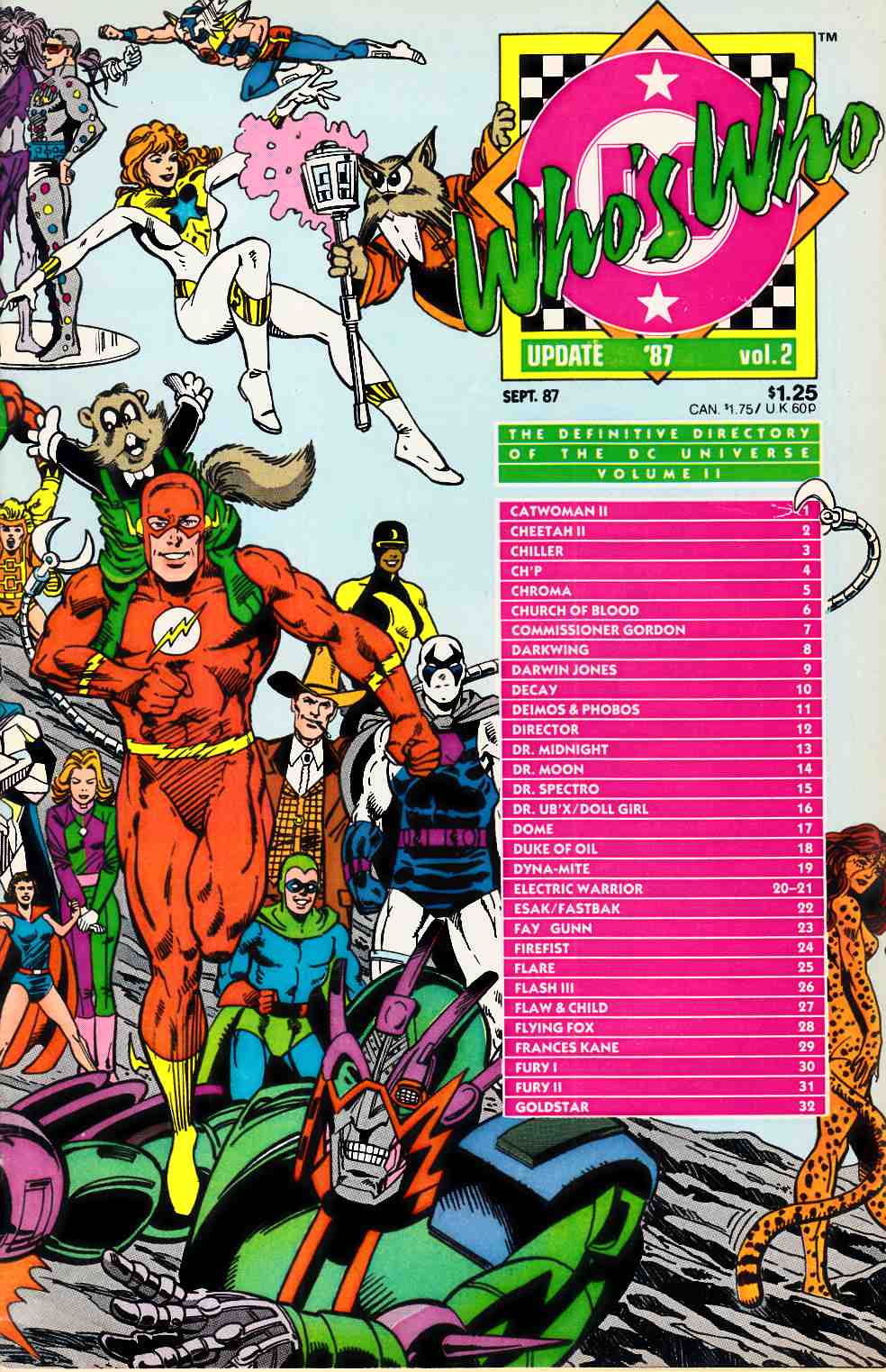 Who's Who Update 1987 #2 Very Fine (8.0) [DC Comic] LARGE
