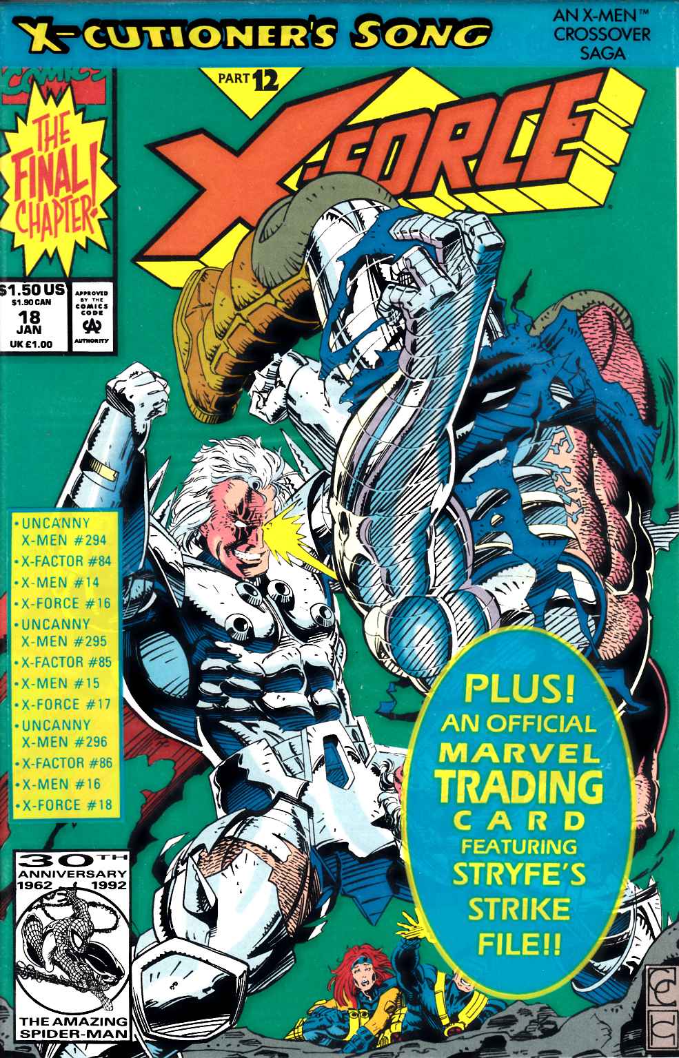 X-Force #18 Bagged Near Mint (9.4) [Marvel Comic]