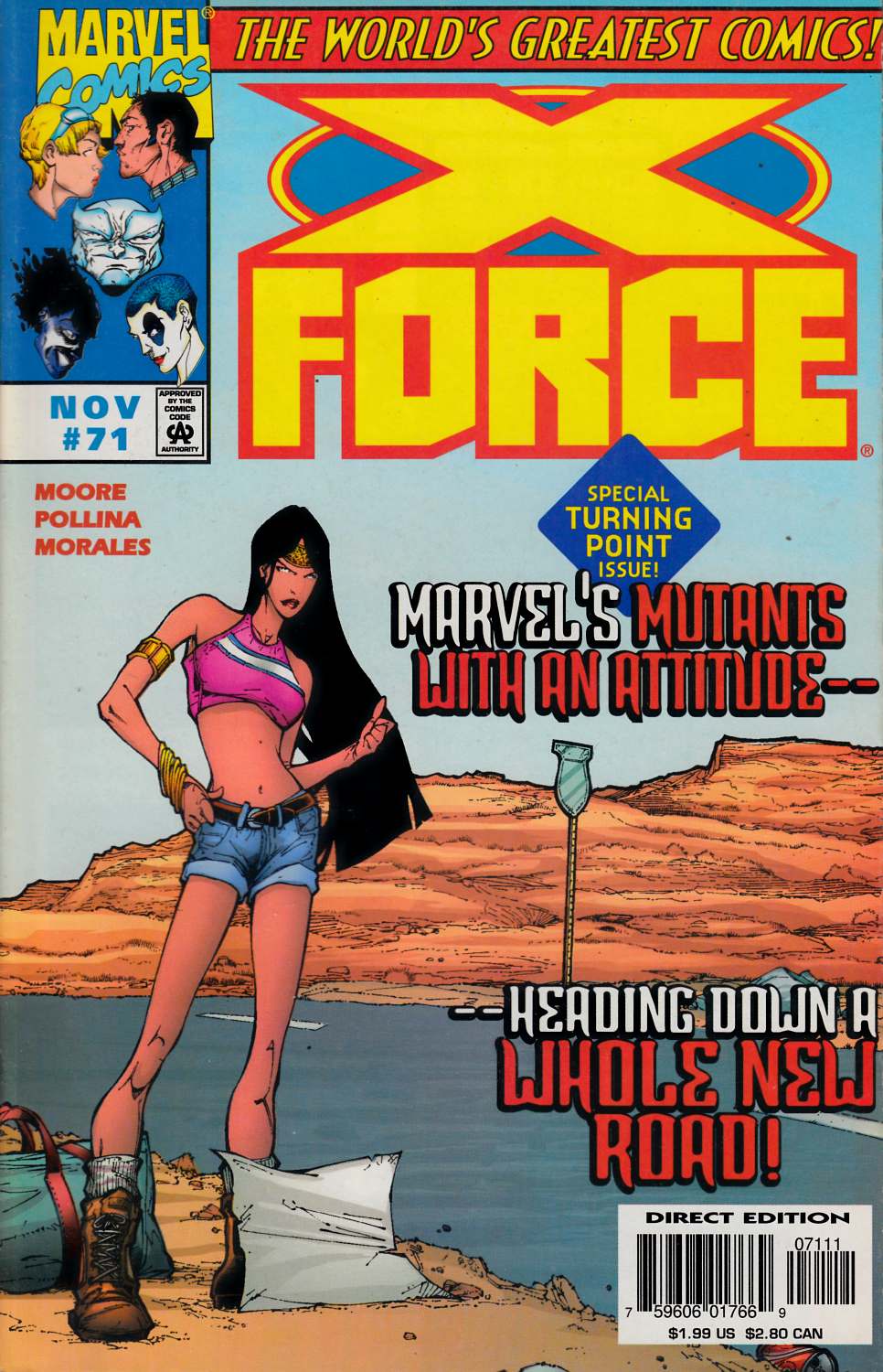 X-Force #71 Near Mint Minus (9.2) [Marvel Comic]