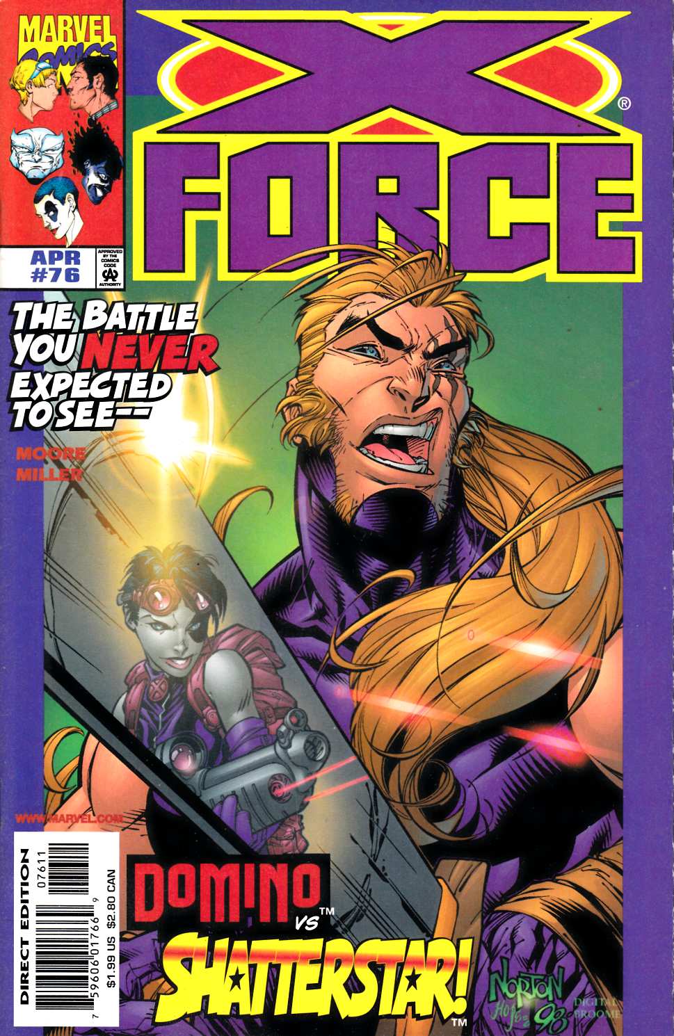 X-Force #76 Near Mint Minus (9.2) [Marvel Comic]