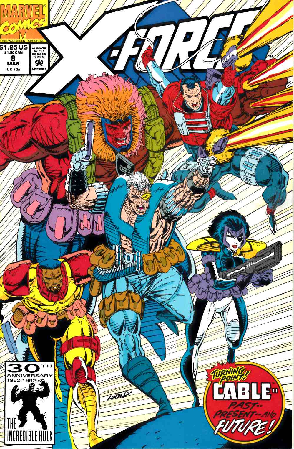 X-Force #8 Near Mint Minus (9.2) [Marvel Comic]